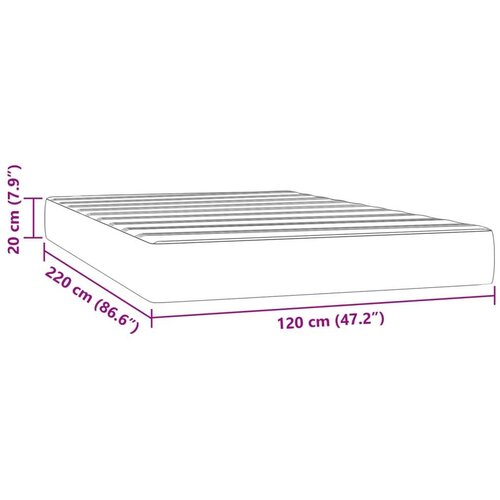  Madrac s oprugama tamnozeleni 120x220x20 cm bar&amp;scaron;unasti Slike