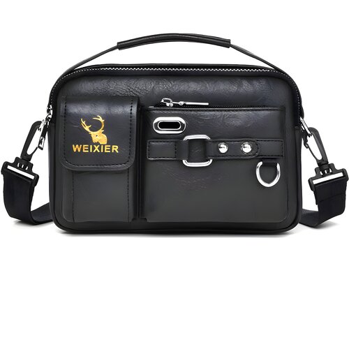  Mu&amp;scaron;ka Crossbody Torba WEIXIER EN - 40374 - Crna KP40374 Slike