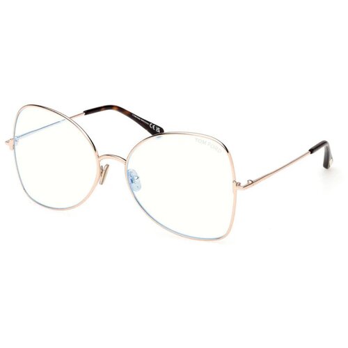 Tom Ford Blue Block Ženski okvir za dioptrijske naočare 0FT6049-B 2860, Roze Slike