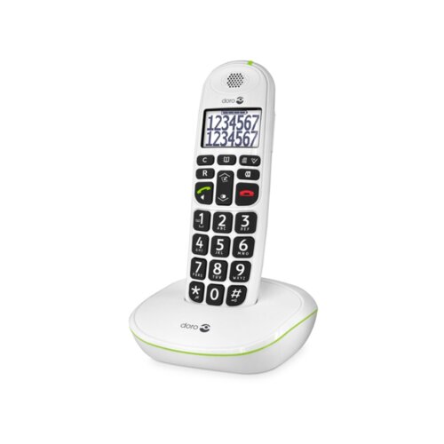 Doro fiksni telefon phone easy 110 1 white wireless, (20576004) Slike