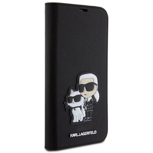 Karl Lagerfeld Maska za telefon iPhone 15 Pro Max 6.7 KLBKP15XSANKCPK, Na preklop, Crna Cene