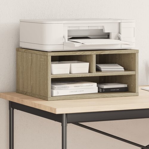 vidaXL Stalak za pisač boja hrasta 49x40x22,5 cm konstruirano drvo Cijene