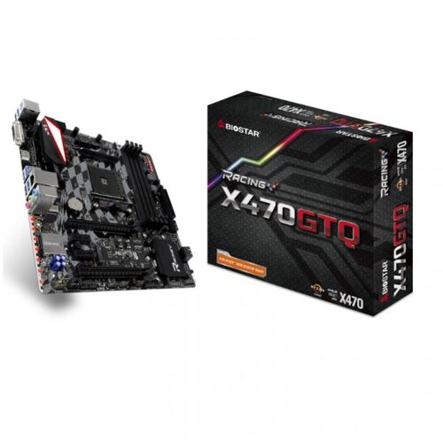 Biostar X470GTQ, PCIe/DDR4/SATA3/GLAN/7.1/USB 3.1 AM4 matična ploča Slike