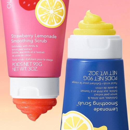 OLEHENRIKSEN Transform Strawberry Lemonade Smoothing Scrub piling za lice s eksfolijacijskim učinkom 90 g Slike