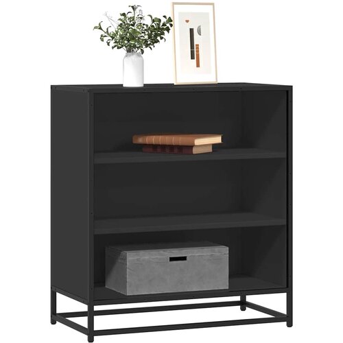  Komoda crna 68x35x76 cm konstruirano drvo i metal Cene