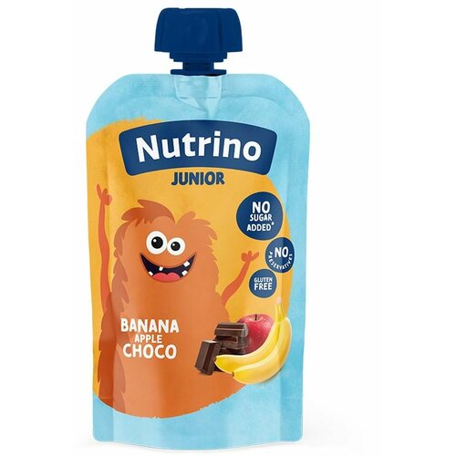 Nutrino Junior voćni mix - banana, jabuka, čokolada 180 g Slike