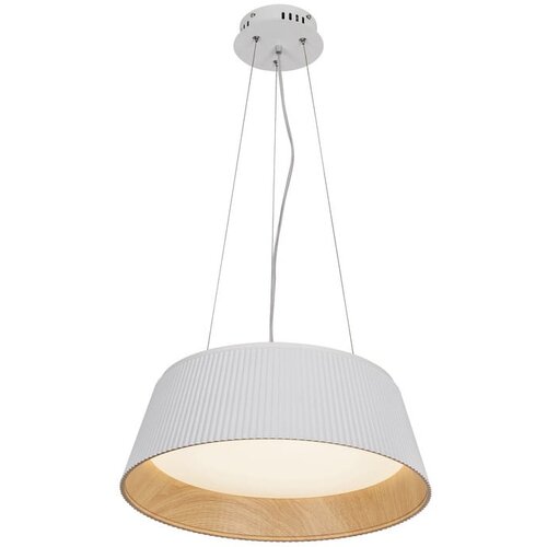 Candellux Lighting bela/v naravni barvi led viseča svetilka s kovinskim senčnikom ø 45 cm umbria Cene
