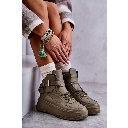 Boto Women's Warm High Sport Shoes Green Lexa Cijene