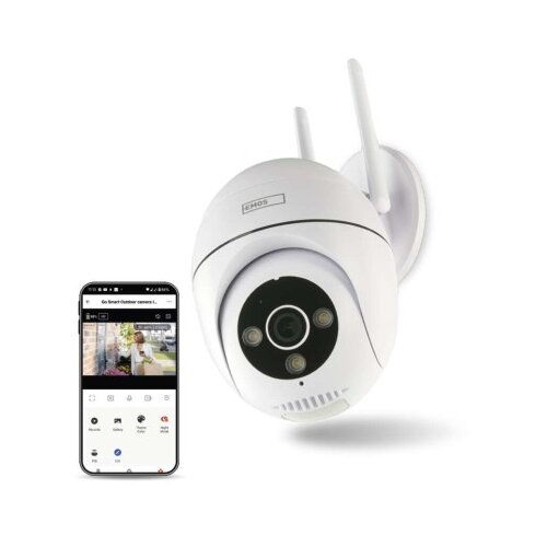  GoSmart Zunanja vrtljiva kamera IP-800 WASP, z WiFi, bela Cene