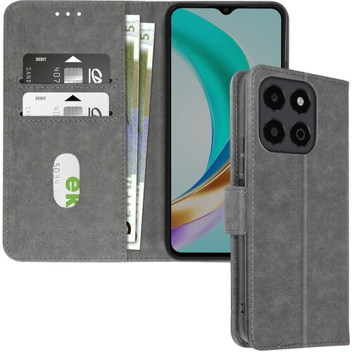 AVIZAR Ohišje za Honor X6b Clapet Wallet and Video Holder, Siva, (5000015549) Cene