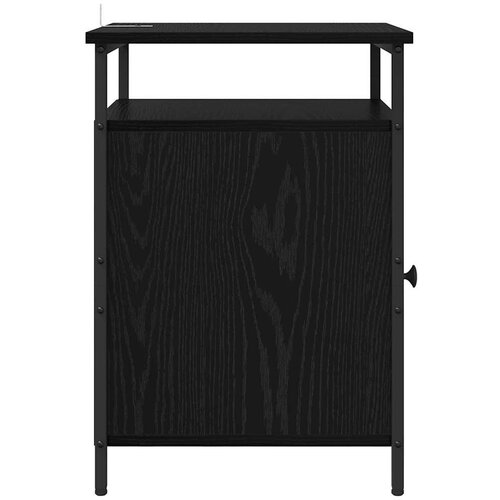 VidaXL Noćni ormar Crni hrast 40 x 42 x 60cm Konstruirano drvo Slike