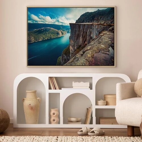  Slika - Rock City (1 Part) Vertical 90x60 U prirodnom drvenom okviru Slike