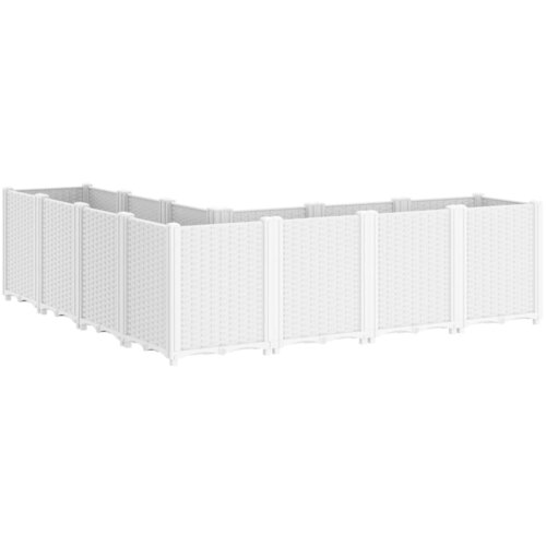  Vrtna sadilica bijela 160 x 160 x 53 cm PP Slike