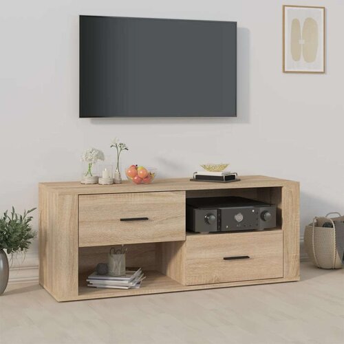 TV ormarić boja hrasta sonome 100x35x40 cm konstruirano drvo Cijene