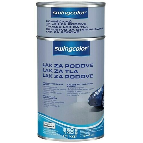 SWINGCOLOR Lak za podove (1 kg, Svilenkasti sjaj, Sive boje) Cijene