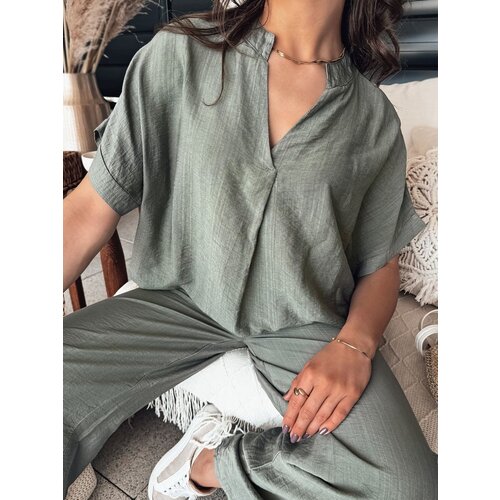 DStreet NAMAYAS khaki women&amp;#039;s blouse Slike
