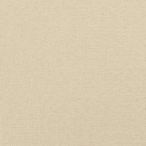 VidaXL otomanski okvir kreveta s madraca krem 100x200cm od tkanine Slike