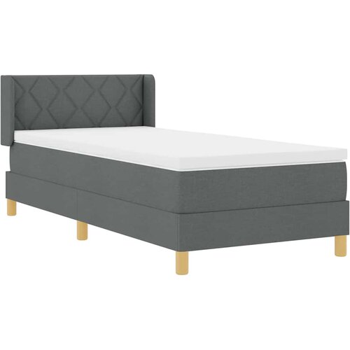  s opruga kutije Tamno siva 200 x 100 cm tkanina Slike