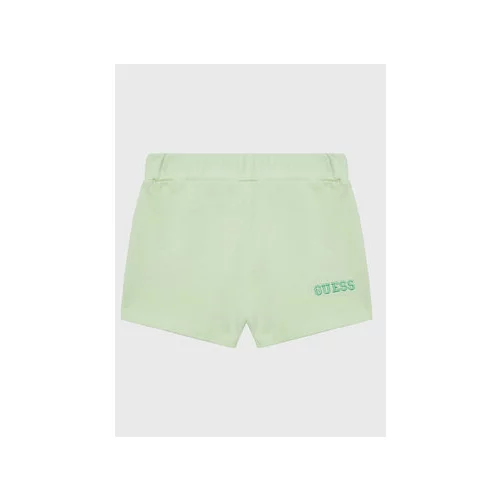 Guess Kratke hlače iz tkanine K3GD11 KA6R3 Zelena Regular Fit