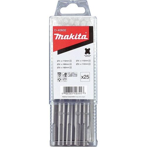 Makita 25-delni set svedrov SDS-Plus D-40602 Slike