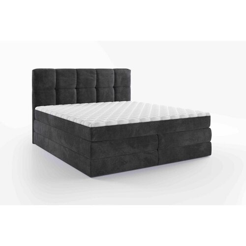 Esposa BOXSPRING POSTELJA 160 cm x 200 cm , tekstil temno siva Slike