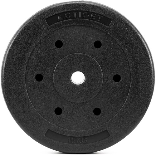 Springos Bitumenska utež 15 kg, kompozitni disk za vzviževanje, premer 29 mm, disk za ročke., (5000218305) Slike