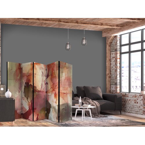  Paravan - Rose Abstraction - Spilled Watercolor Paint in Spring Colors Slike