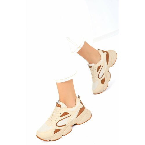 Soho Beige-Tan Women's Sneakers 17226 Cene