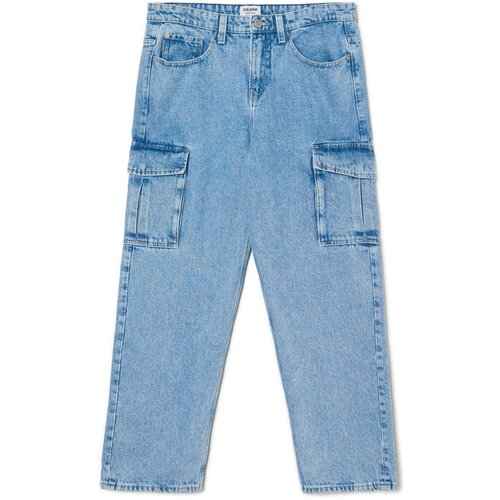 Cropp - Kavbojke wide leg - Modra Cene