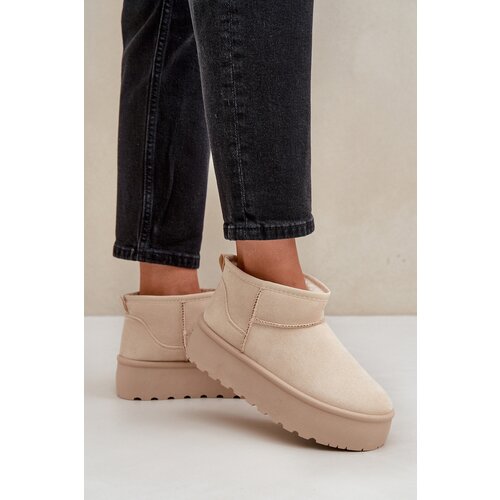  Women&amp;#039;s Platform Snow Boots Light Beige Ninala Slike