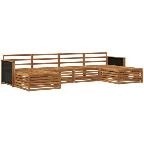  Setovi sofa 6 pcs Čvrsto drvo akacije Slike