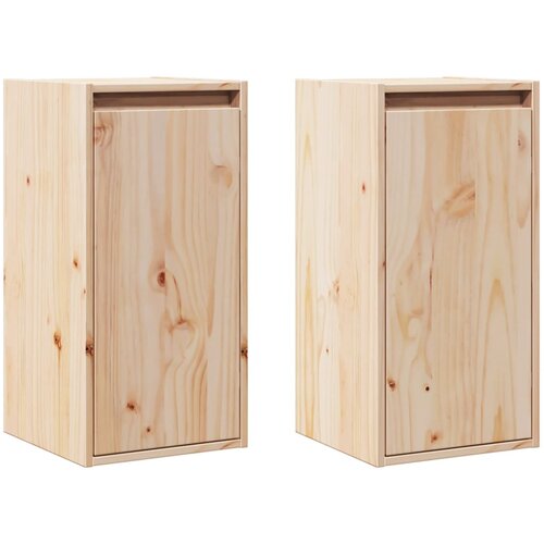 Maison Chic Stenska omarica - Zidna omarica 2 kosa 30x30x60 cm trdna borovina iu371, (22063415) Cene