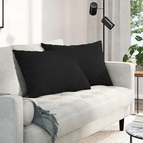  Jastučići za sofu 2 pcs Crna 70 x 50 cm tkanina Cene
