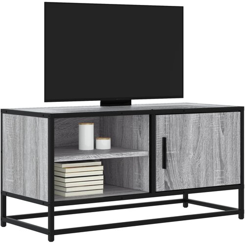 vidaXL TV omarica siva sonoma 80x34,5x40 cm inženirski les in kovina Cene