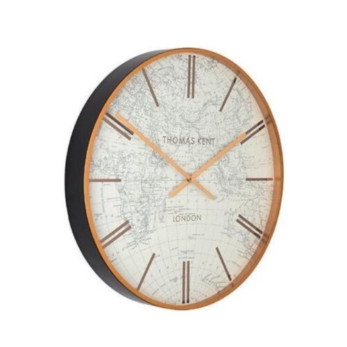 Dekordom Zidni sat world traveller 75cm 778902 - black/gold - dcs ( 040103 ) Slike