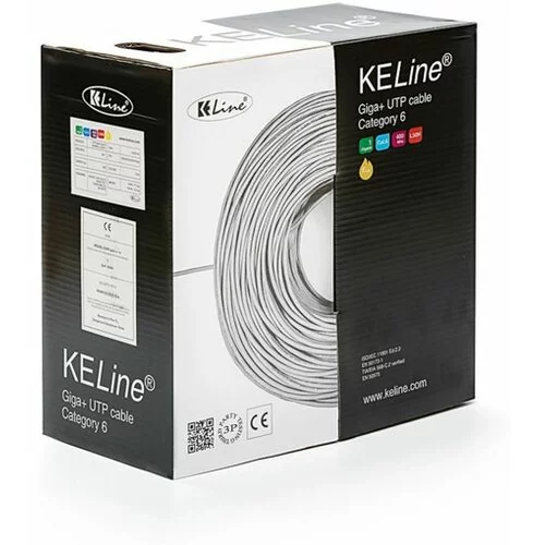 Keline Kabel CAT.6 UTP 4x2x0,54 LSOH 400Mhz Euroclass Eca 305m KE400U23LSOH-Eca