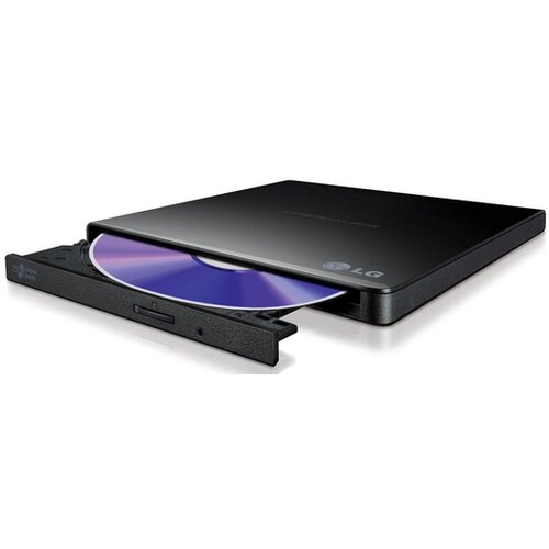 LG DVD Writer USB GP57EB40 Slim Super Multi 8X/Dual Layer/Retail/USB/Crni optički uredjaj Slike