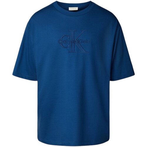 Calvin Klein Jeans Majice s kratkimi rokavi SS HERO MONOLOGO EMB LV04RB295G Modra Cene