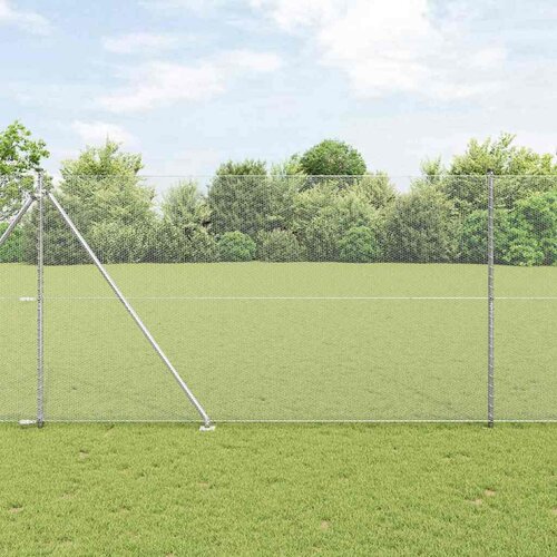  Heksagonalna ograda s stubom 25 x 1,5 m Pocinčani čelik Srebrna Cene