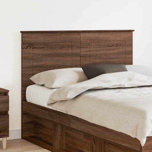  Uzglavlje s uzglavljem Smeđi hrast 135 cm Konstruirano drvo Cijene