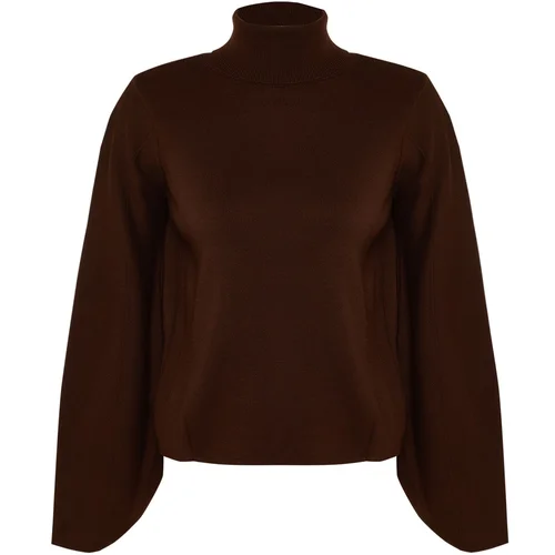 Trendyol Sweater - Brown - Regular fit