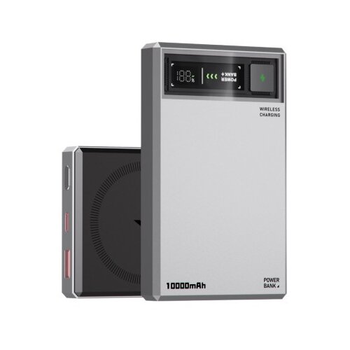 Moxom Power bank mx-pb178 meteorite magsafe qc22.5w+15w magnetic fast 10000mah sivi ( BAT9444 ) Slike