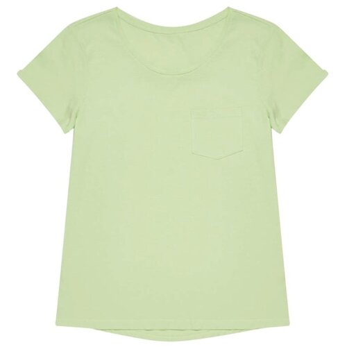 Moodo Plain t-shirt with a pocket - green Slike