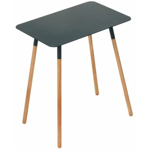 YAMAZAKI Crni pomoćni stolić Plain, 45 x 30 cm