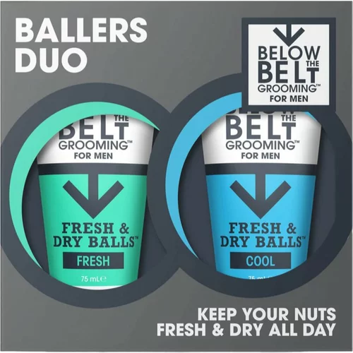 Below the Belt Grooming Fresh and Cool Ballers Duo darilni set za intimno higieno 1 kos