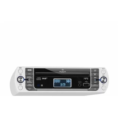 Auna KR-400 CD, kuhinjski radio, DAB+/PLL FM radio, CD/MP3 predvajalnik, bela barva