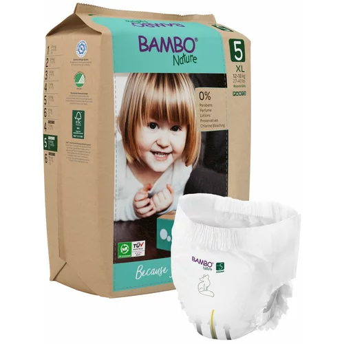 Bambo Nature plenice hlačne Junior 5, 12-18 kg, 19 kos, paper bag 1000021518