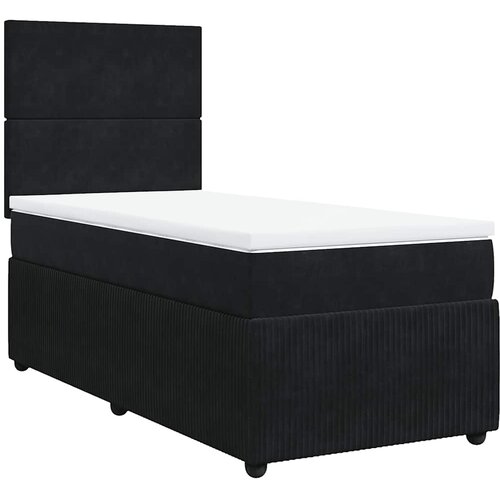 Box spring krevet s madracem crni 90x190 cm bar&amp;scaron;unasti Slike
