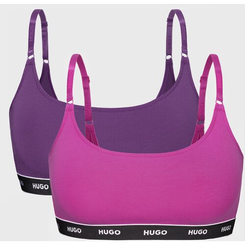 Hugo Boss 2PACK Modrček HUGO Twin Purple Brallete Cene