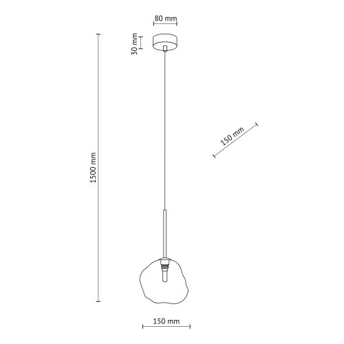  Visilica na sajli LAVA 1xG9/8W/230V bronza/zadimljeno bež Slike